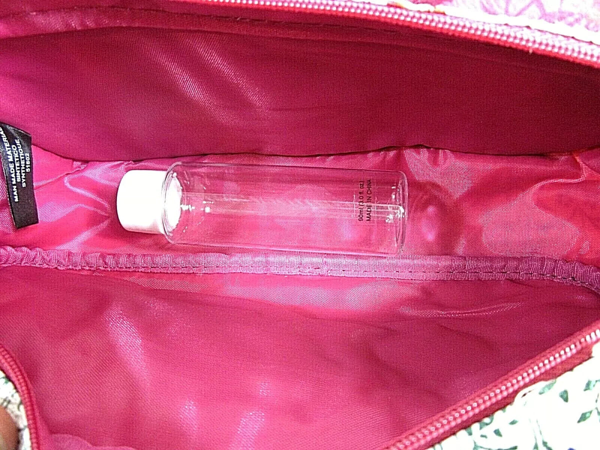 Women's Hanging Toiletry Bag Cosmetic Organizer with Floral Design