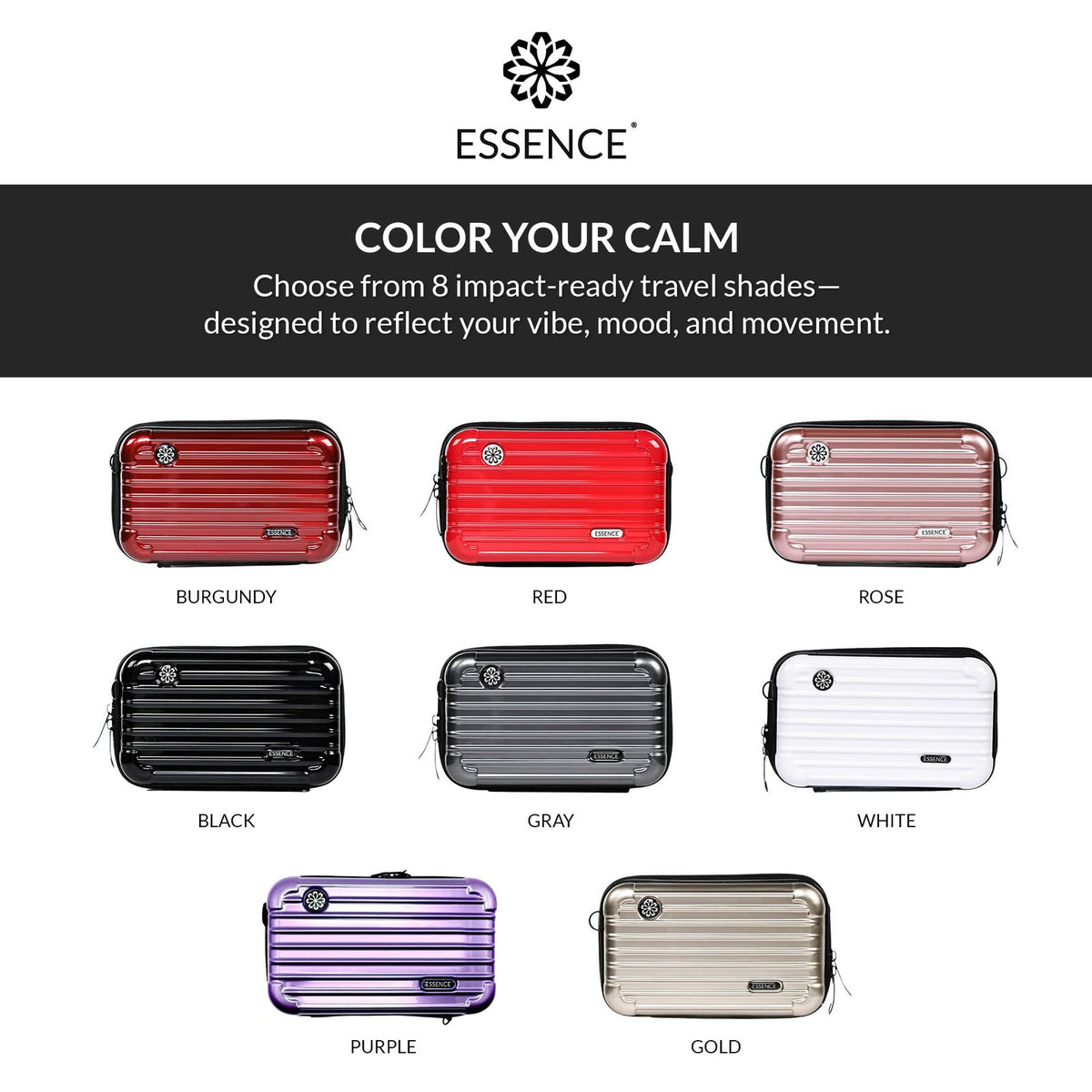 Travel Toiletry Kit with Aromatherapy Diffuser Rings & Sleep Mask