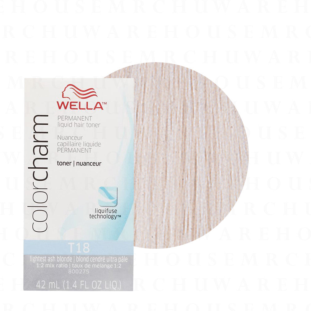 Wella Color Charm T18 Ash Blonde Toner Kit with Developer
