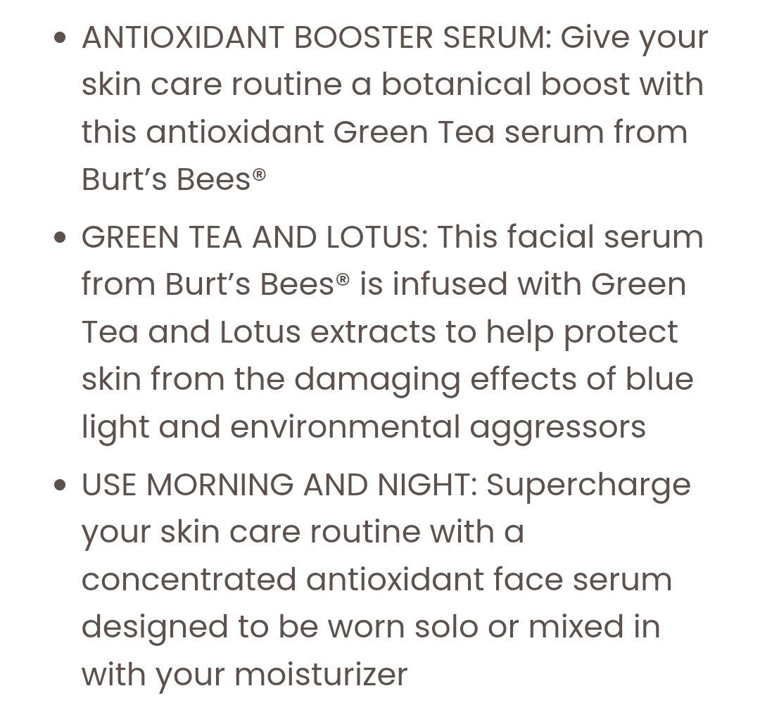 2 Pack Green Tea Face Serum - Antioxidant Boost with Lotus & Green Tea