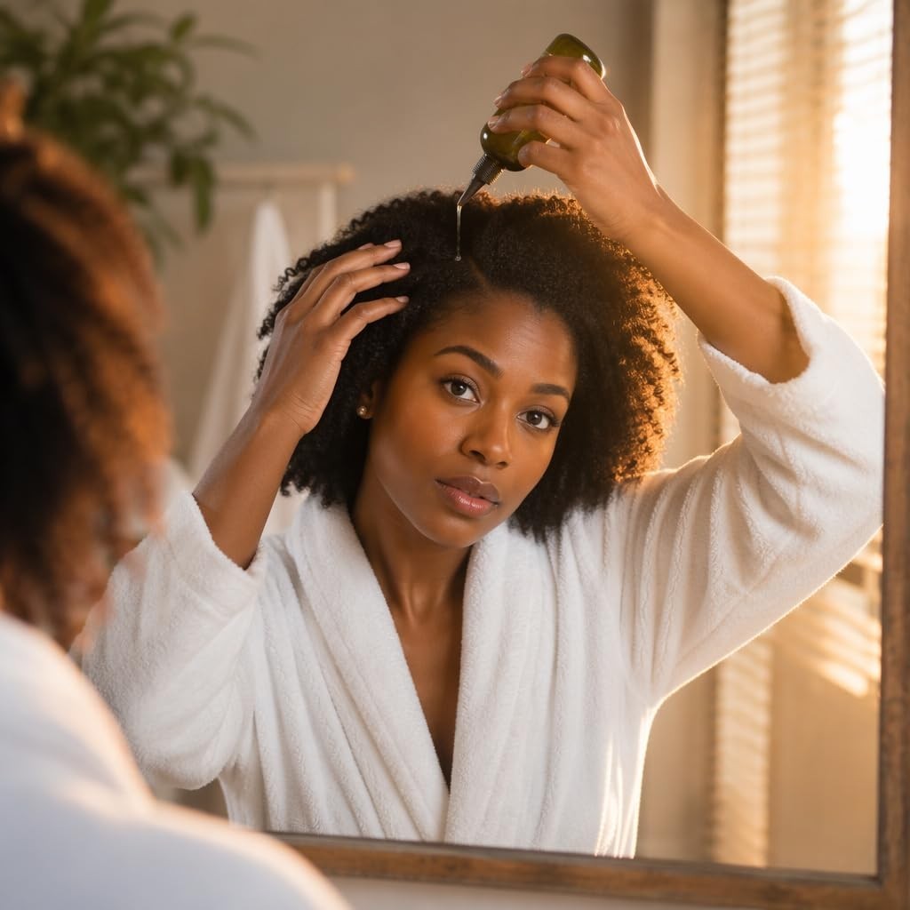 Travel-Sized Shea Butter Hair Oil Blend for Damaged, Dry, Frizzy Hair