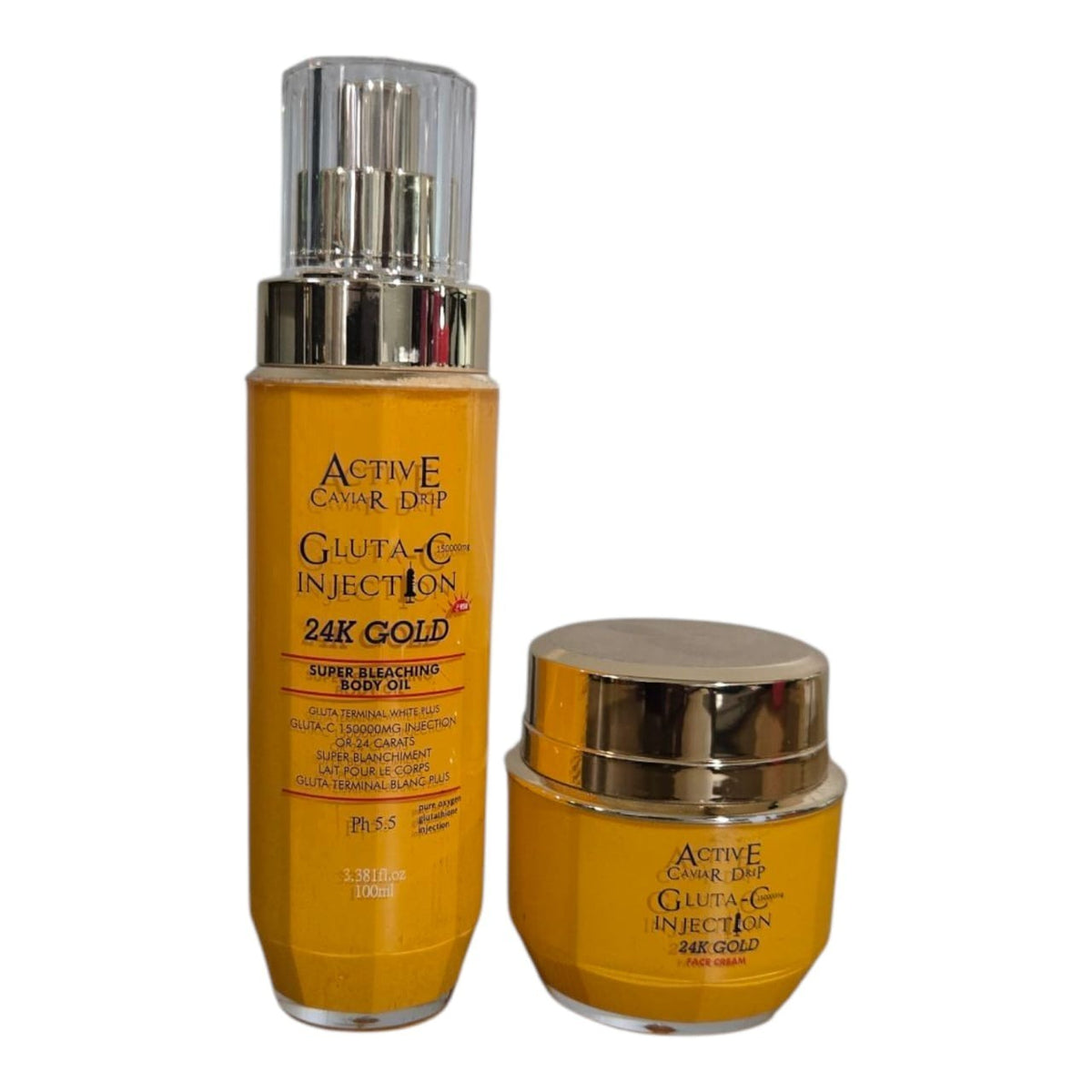 24K Gold & Caviar Body Oil & Face Moisturizer