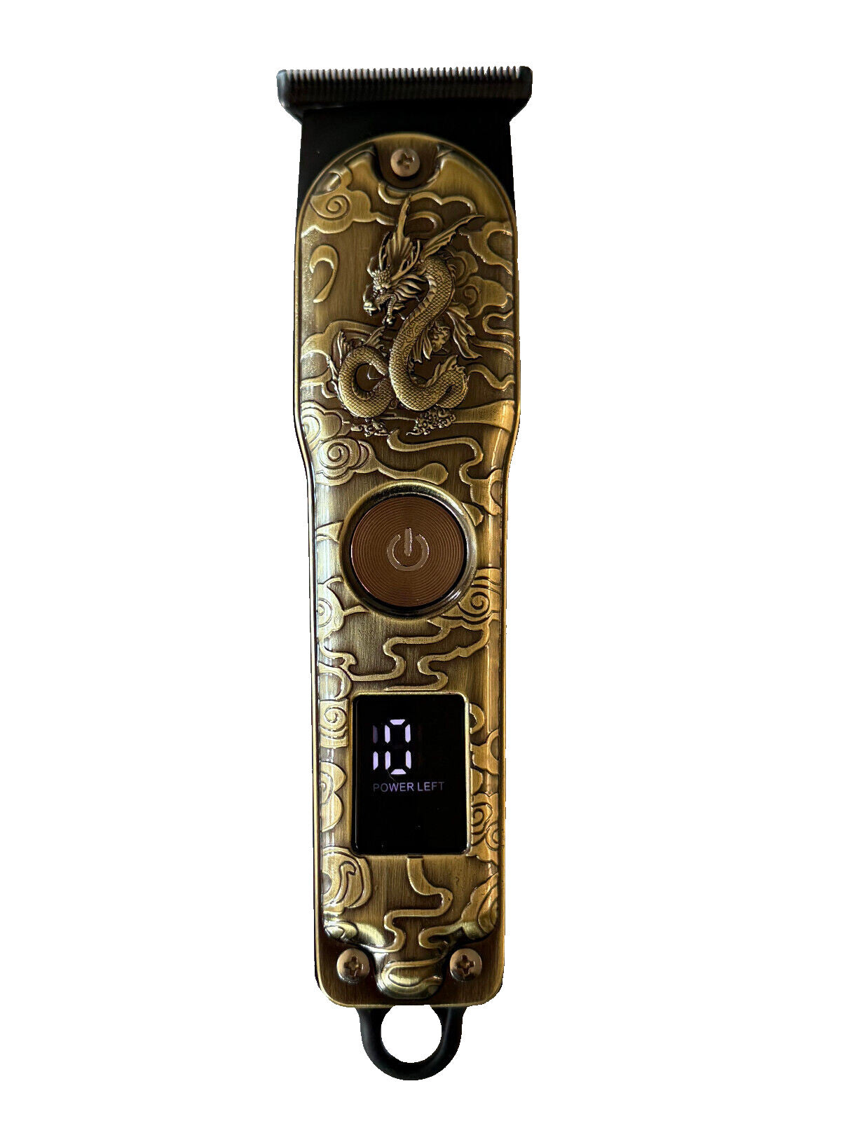 Professional Hair Clipper Trimmer with Dragon Design - USB Rechargeable Gift Set