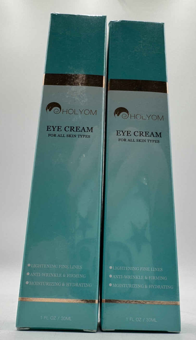 Holyom Advanced Eye Cream for Dark Circles & Wrinkles - 2 Pack, 1 fl oz Each