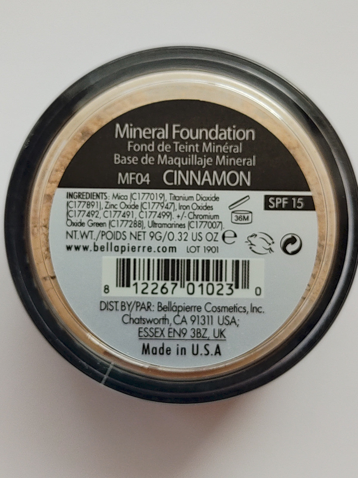 5-in-1 Loose Mineral Foundation Cinnamon Shade - Natural Face Makeup