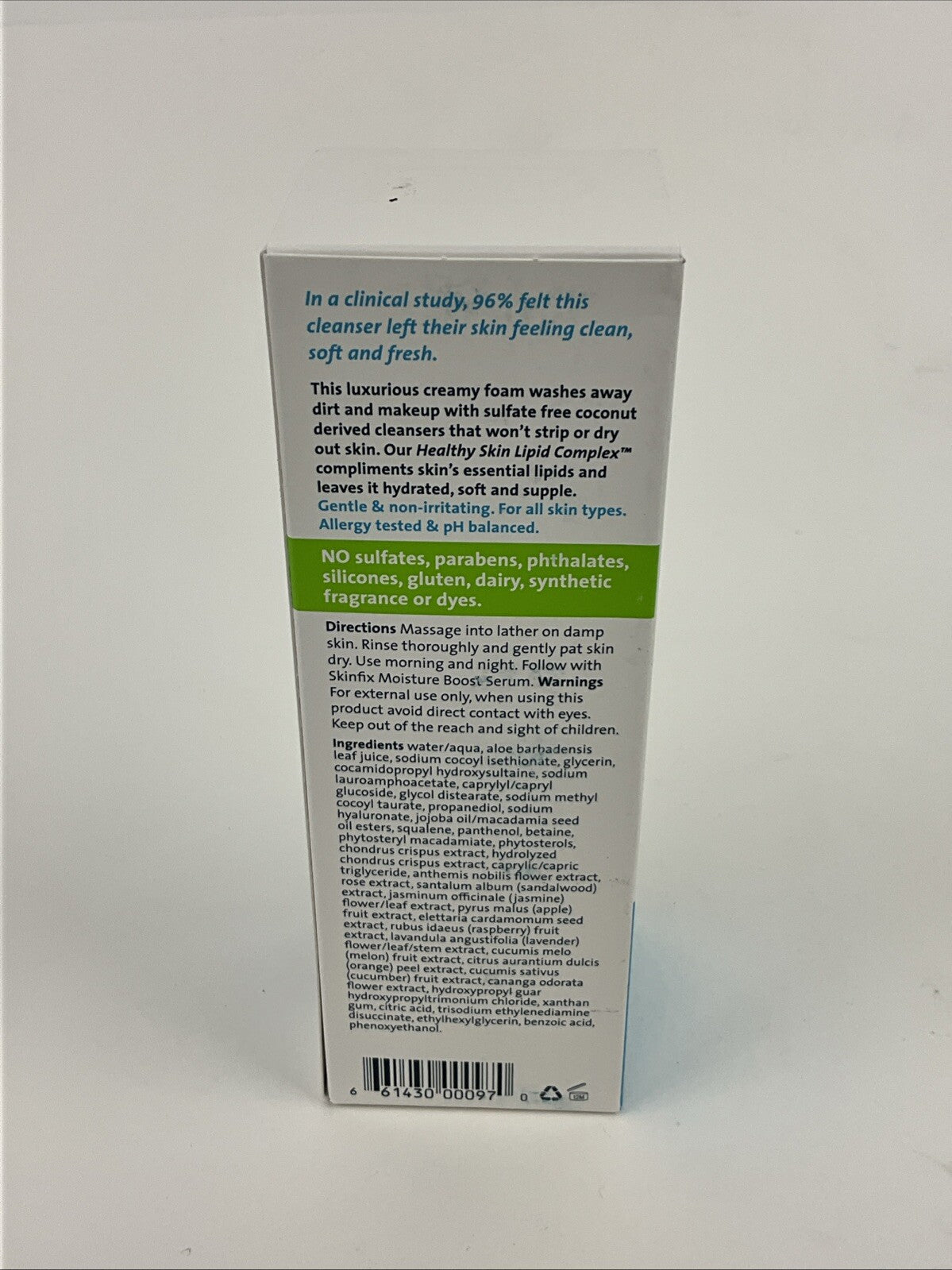 Gentle Foaming Oil Facial Cleanser - 98% Natural for All Skin Types 3.4 oz