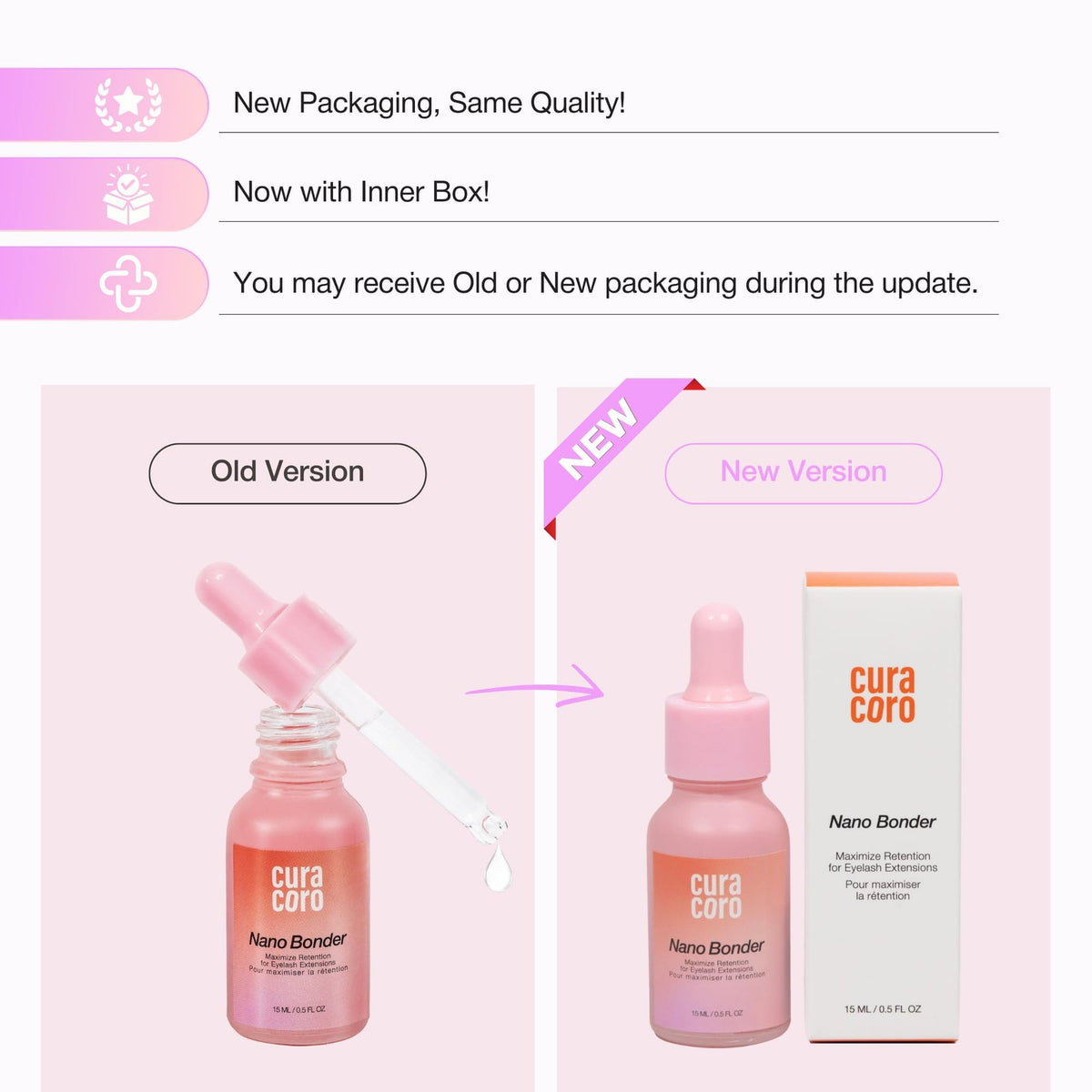 Nano Lash Extension Bonding Glue Sealer 15ml Waterproof & Hypoallergenic