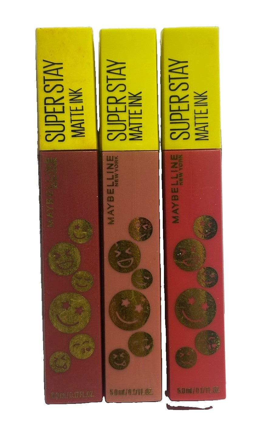 Liquid Lipstick Set - 3 Matte Lip Color Shades for Long-Lasting Wear