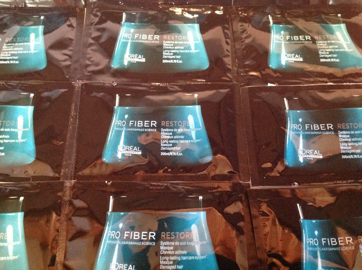Hair Repair Mask Sample Pack - Restores Shine & Softness, 20 TSA-Friendly Singles