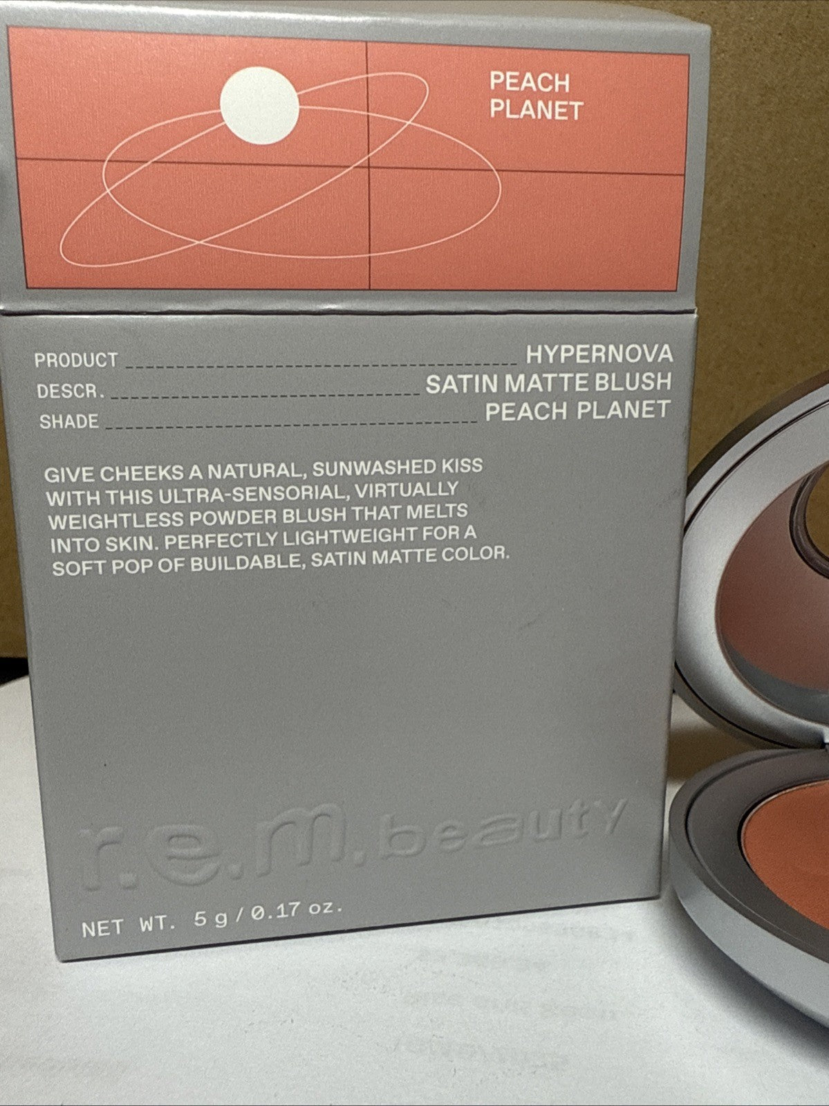 Satin Matte Blush Peach Planet 5g - Hypernova Face Makeup
