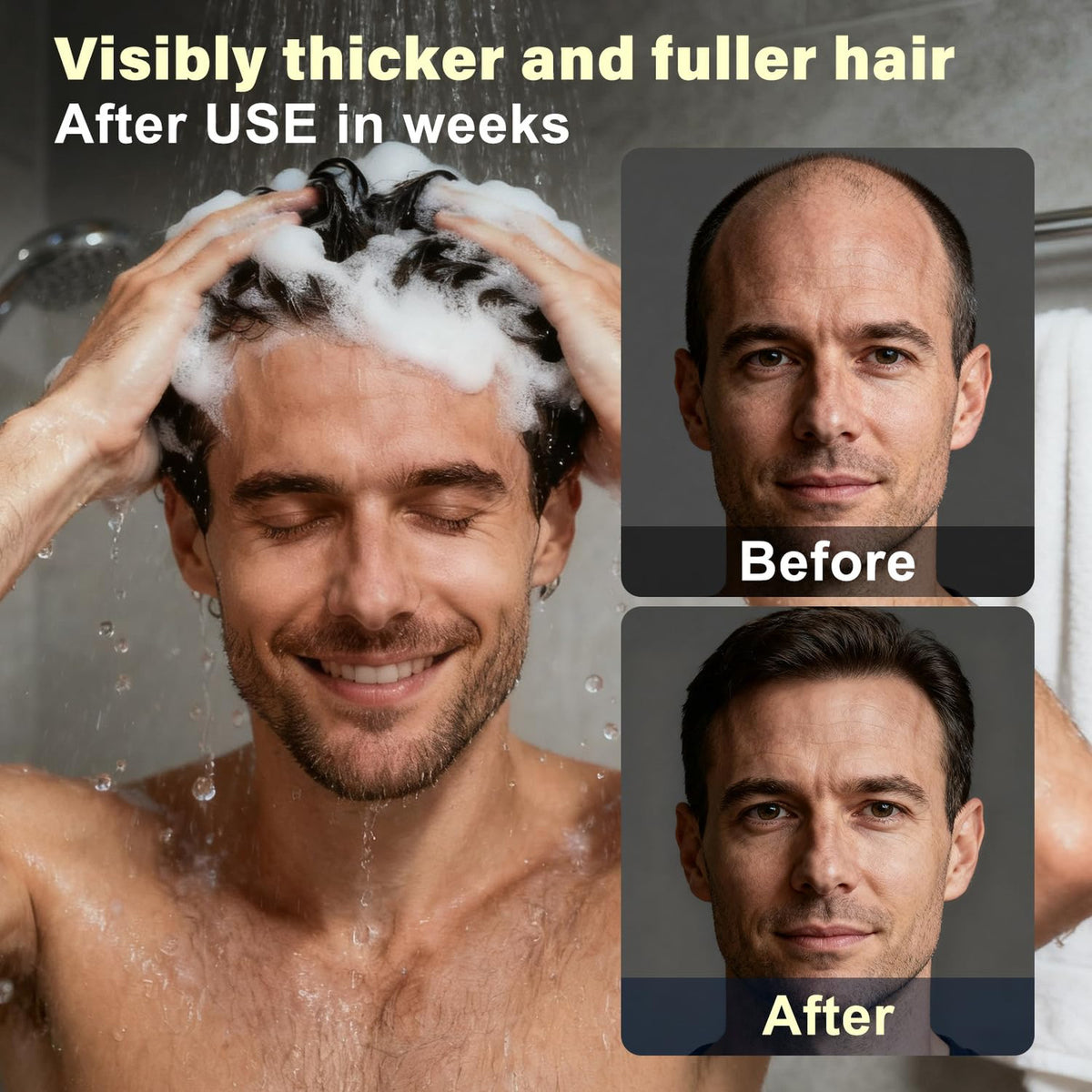 Root Activator Shampoo for Men, Hair Growth Shampoo, Loss, Thinning