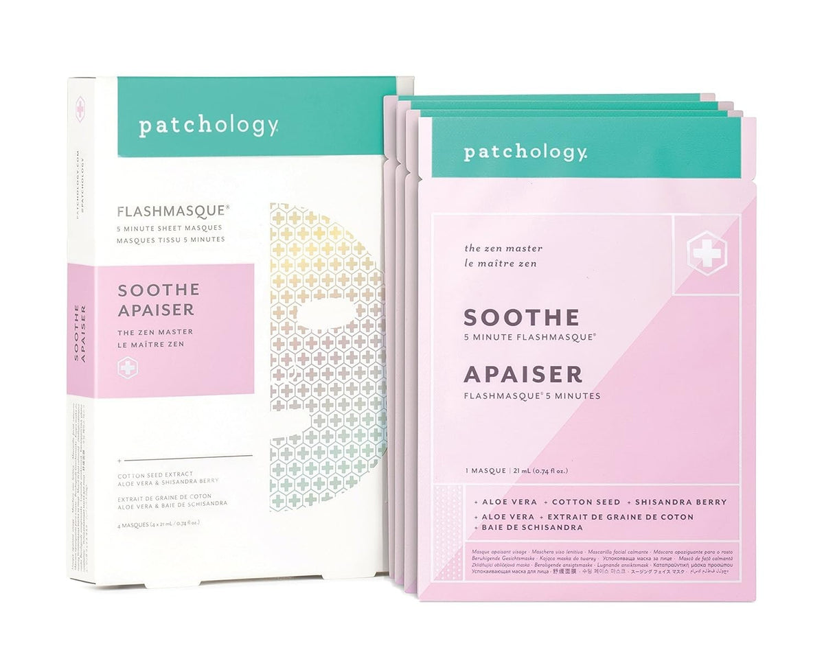 FlashMasque Soothe 5-Minute Sheet Mask 4-Pack