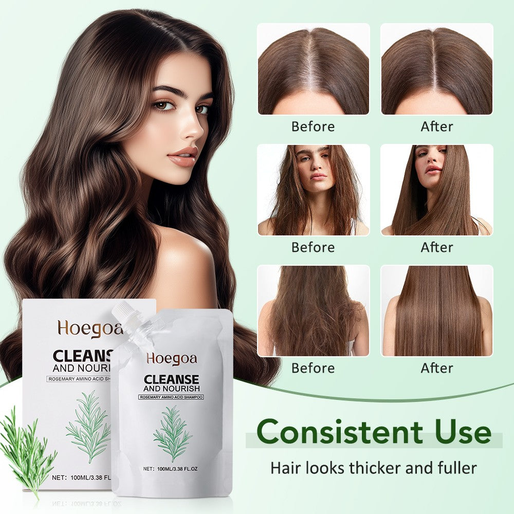 Amino Acid Shampoo with Rosemary for Hair Loss & Scalp Care - 4 Pack