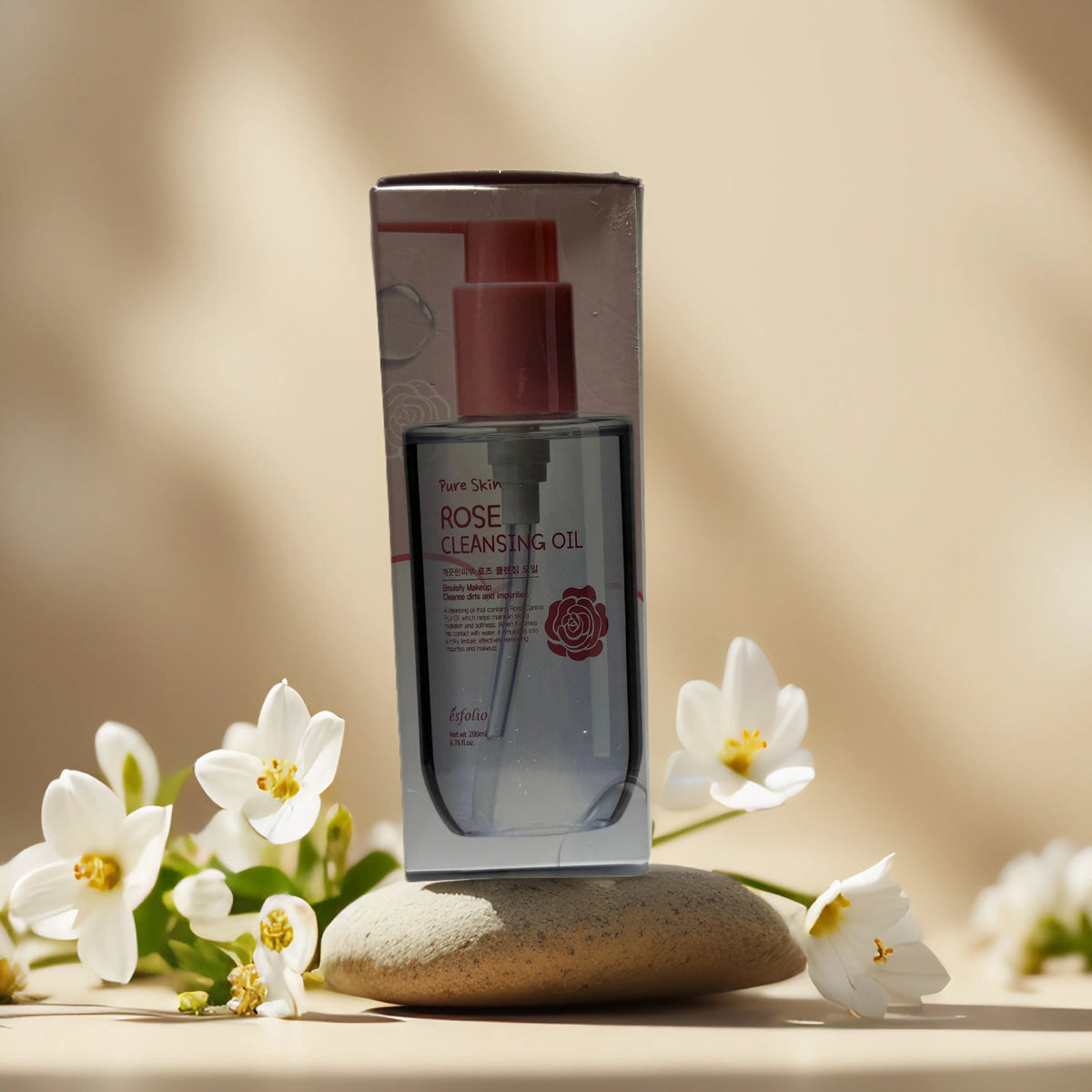 Rose Cleansing Oil for Double Cleansing - Hydrating Facial Oil 6.76 fl oz