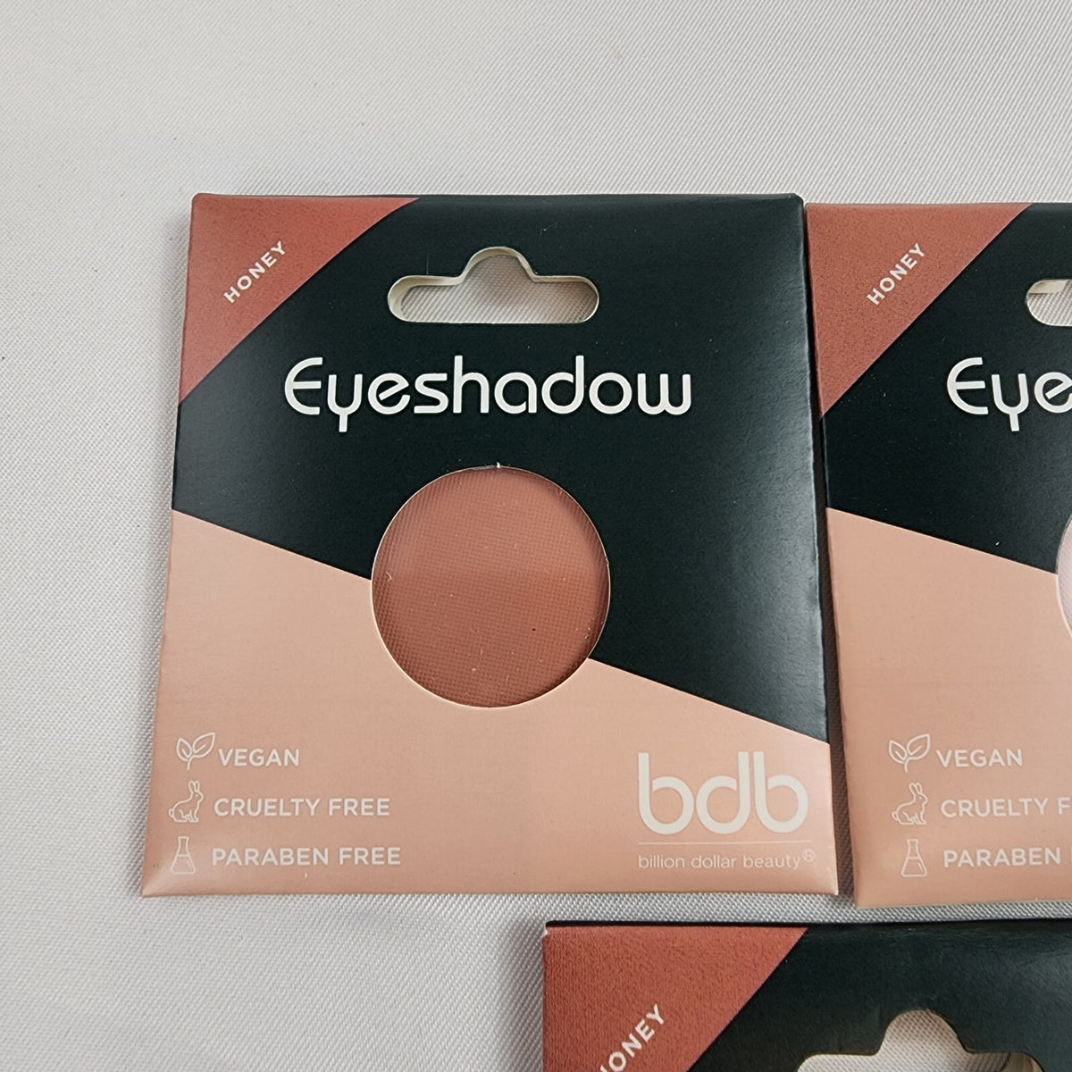 3 Pack Honey Eyeshadow Palette - 1.2g Each, Bright Natural Look