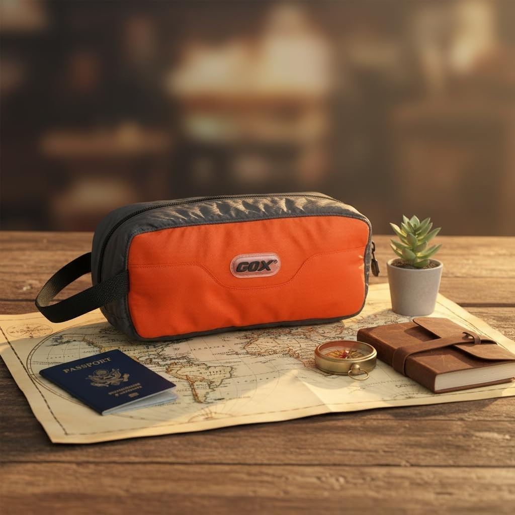 Water-Resistant Travel Organizer Bag for Toiletries - 7.9 Inches