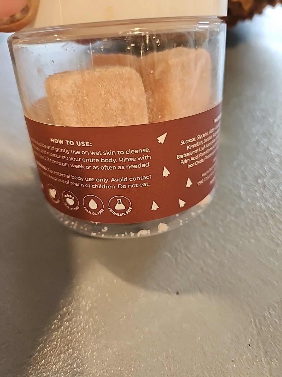Harper + Ari Gingerbread Exfoliating Sugar Cubes, 5.5 oz New