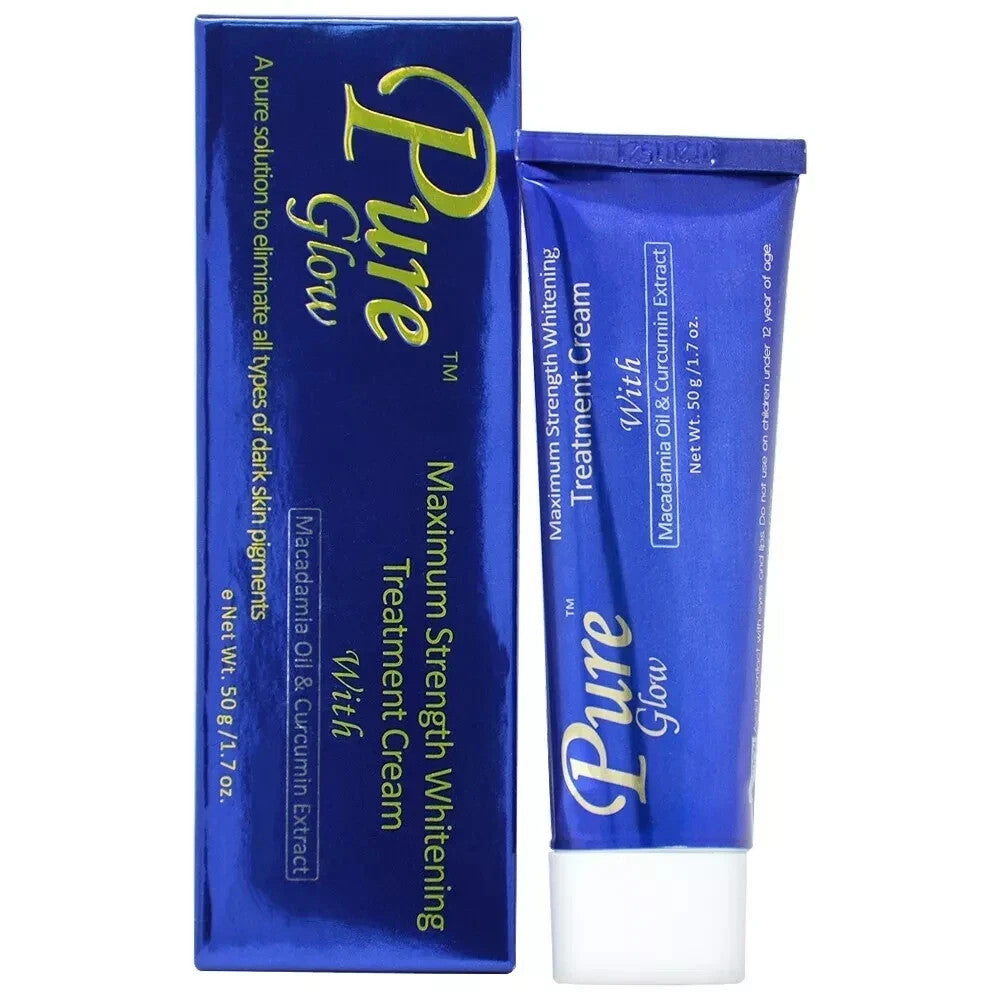 Pure Glow Maximum Strength Skin Treatment Cream with Macadamia Oil & Turmeric 1.7 oz