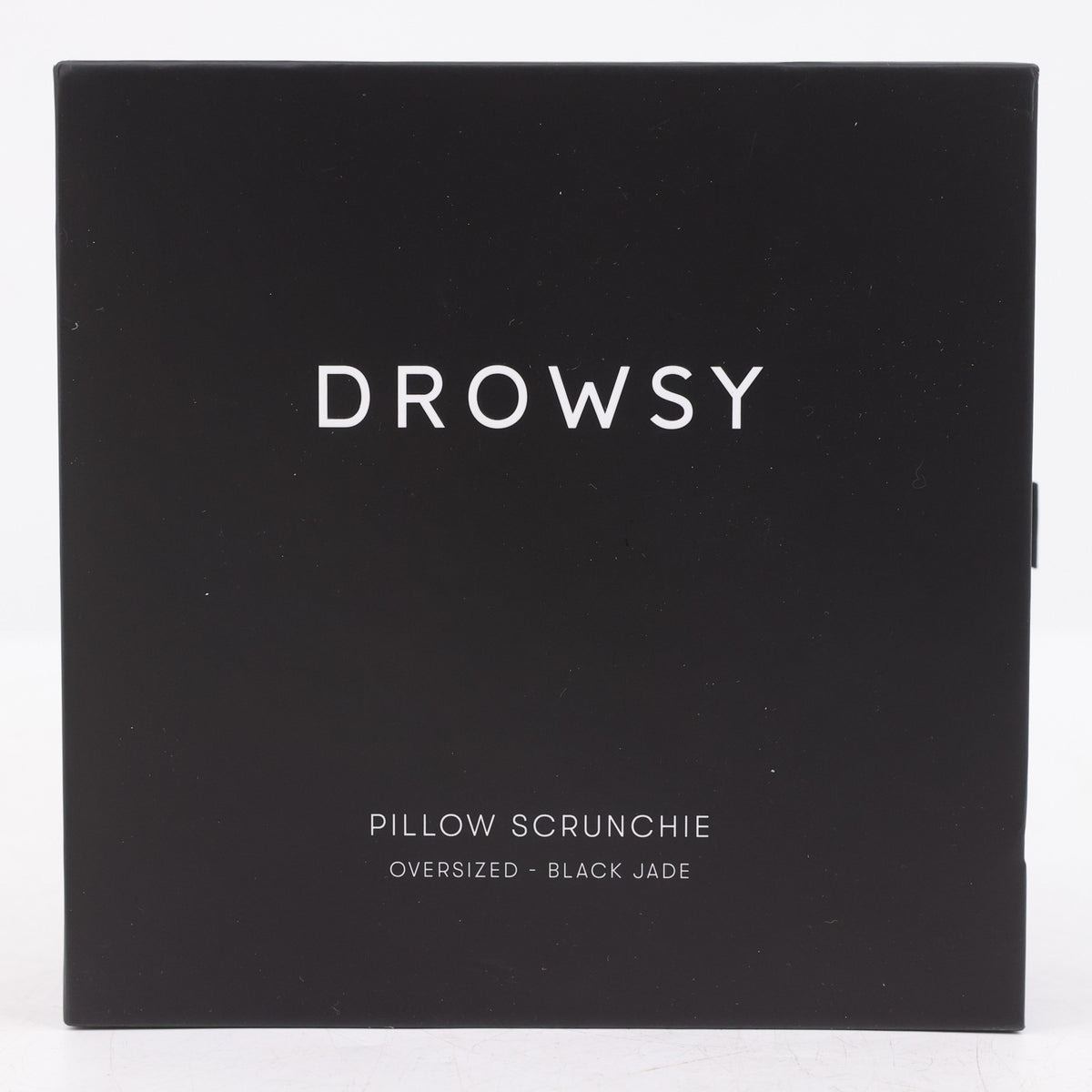 Drowsy Sleep Co Oversized Padded Silk Pillow Scrunchie Black Jade