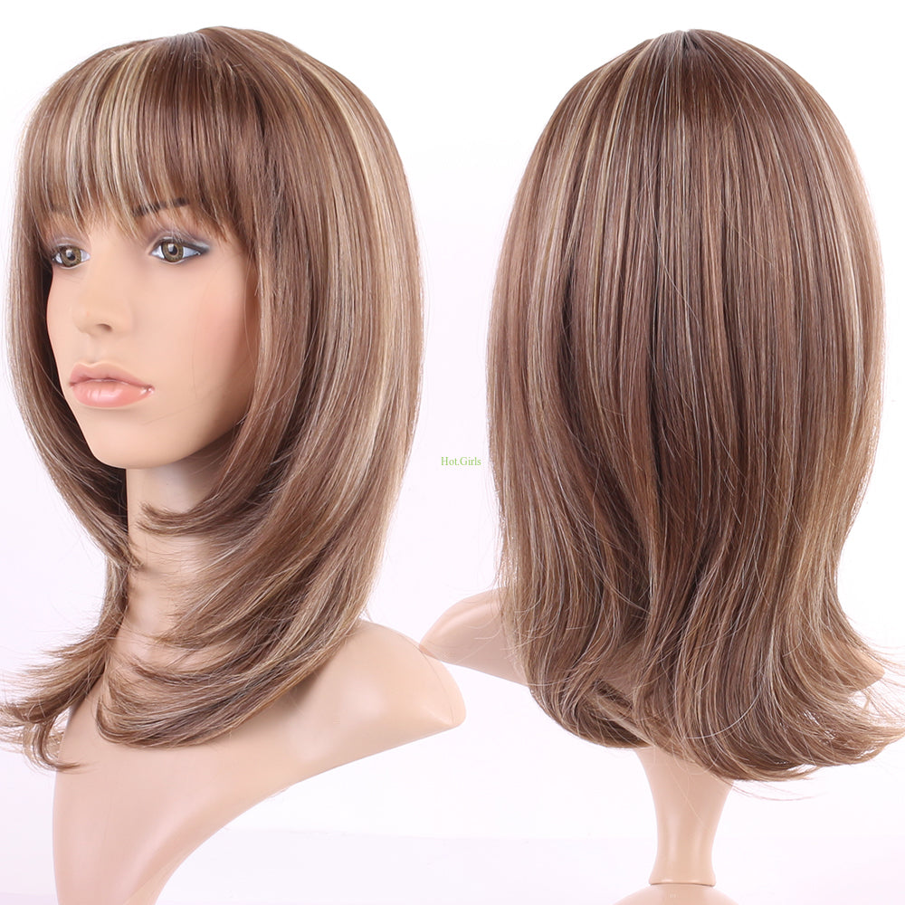 Long Ombre Wigs - Heat Resistant Synthetic Hair, Thick Full Wigs