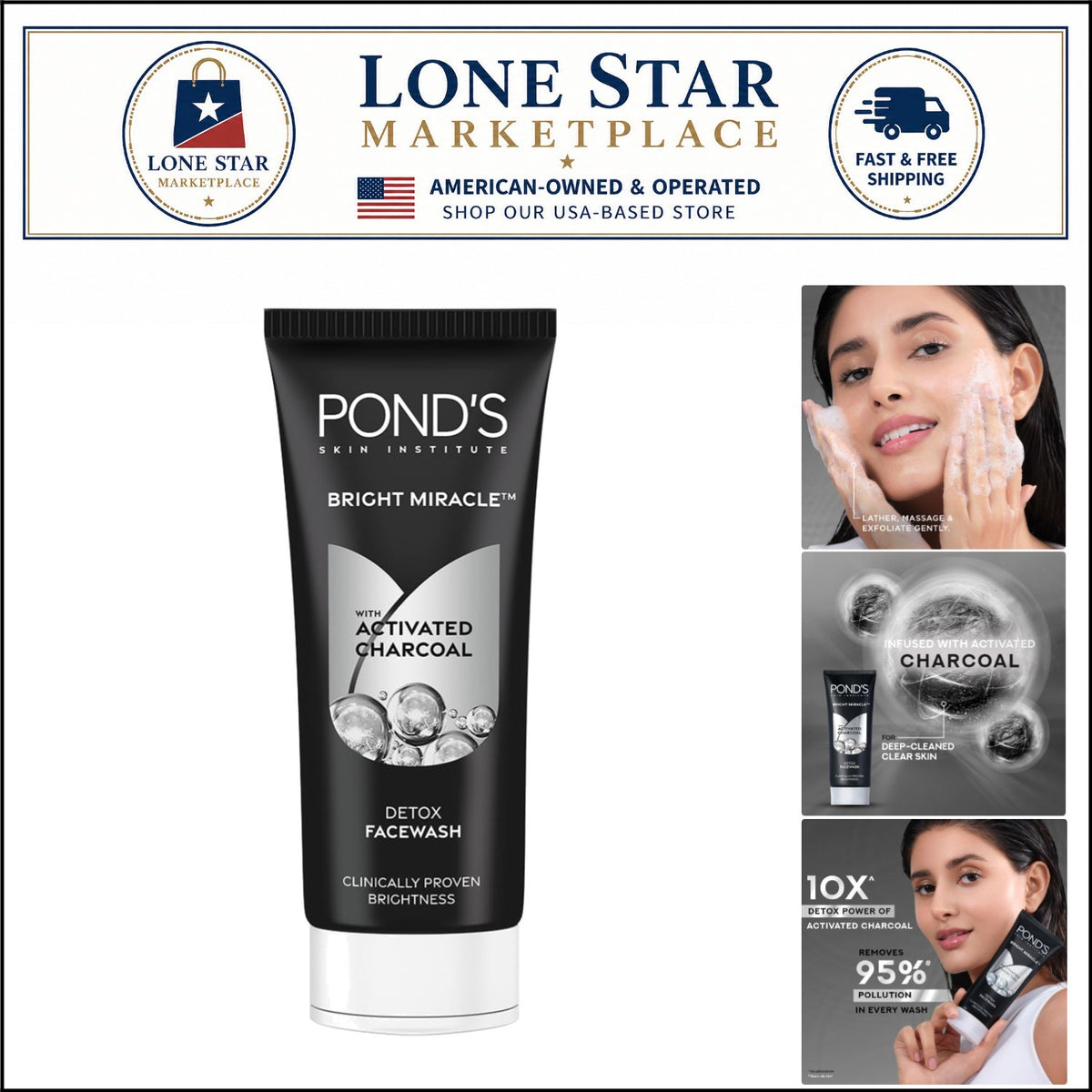 Activated Charcoal Facewash for All Skin Types - Hydrate & Refresh 100g