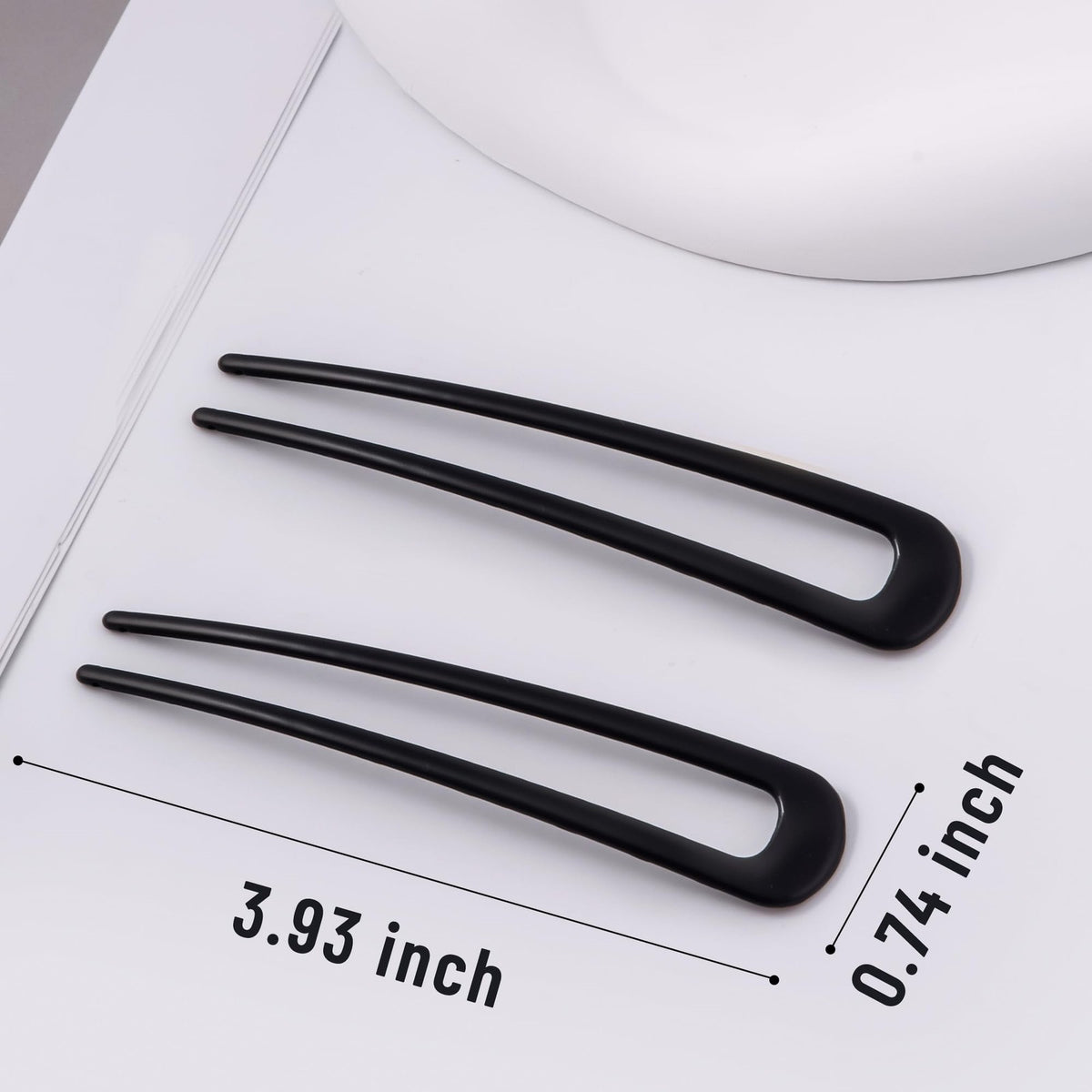hisial 6Pcs Metal French Hair Pins for Women U 1 Count (Pack of 6),