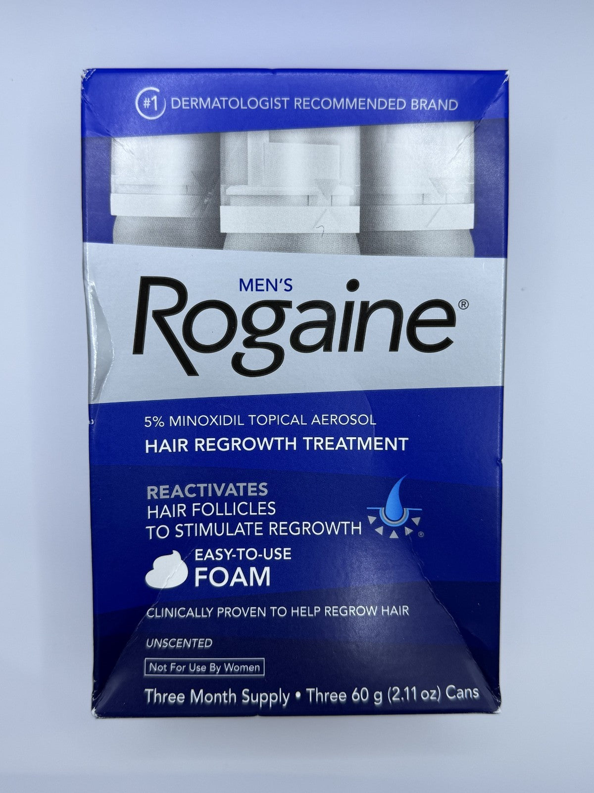 Minoxidil 5% Foam Hair Regrowth Treatment, Pack of 3