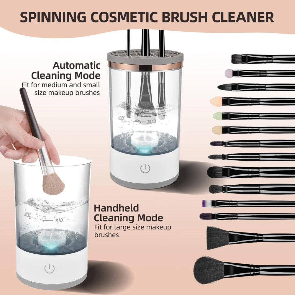Electric Makeup Brush Cleaner Machine - Fast Deep Cleaning & Dryer