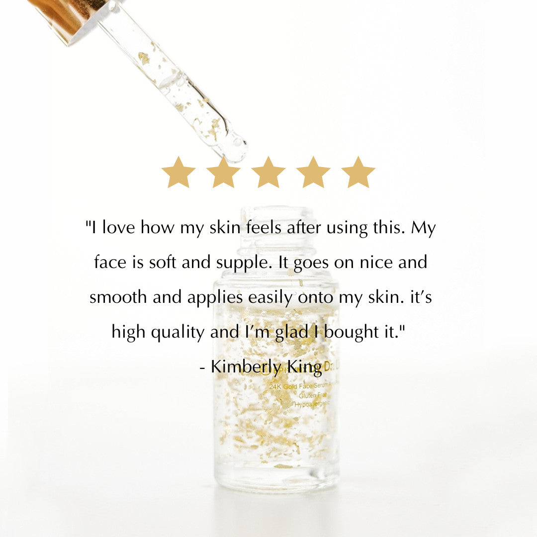 24K Gold Radiance Serum & Moisturizer - Vegan, Gluten-Free, Hydrating & Illuminating Face Treatment
