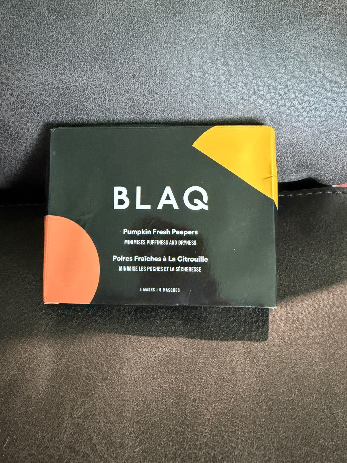 Blaq Pumpkin Eye Masks for Puffiness & Dryness - 5 Pack