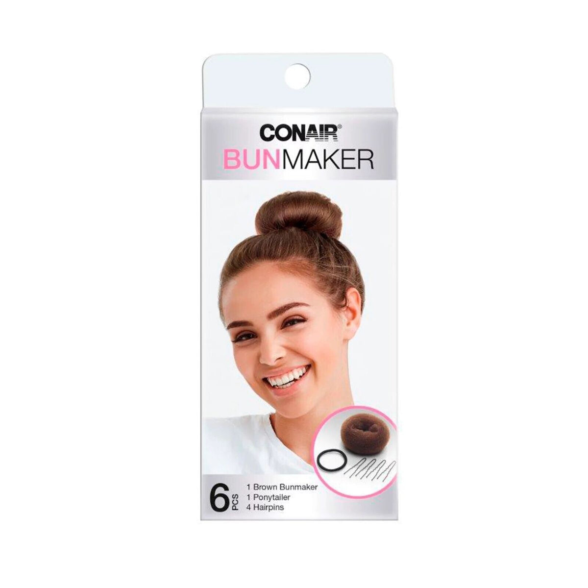 Conair Bun Maker 6 Piece Kit NEW in Box 55583-Free Shipping
