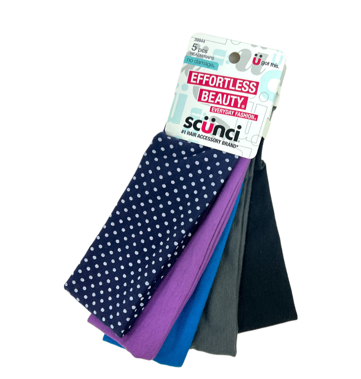 Scunci Effortless Beauty Everyday Fashion 5 pcs Headwraps NEW