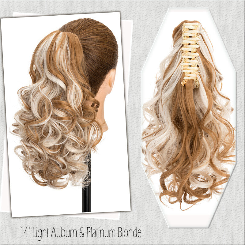 Fake Ponytail Clip-In Hair Extension Thick Natural Look 14 Inches