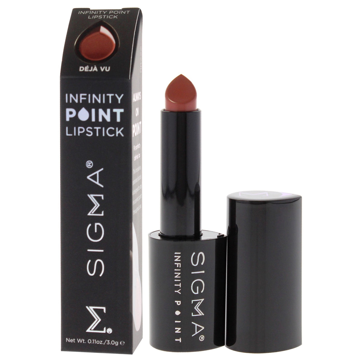 Hydrating Satin Finish Lipstick - Deja Vu by Sigma for Women 0.11 oz