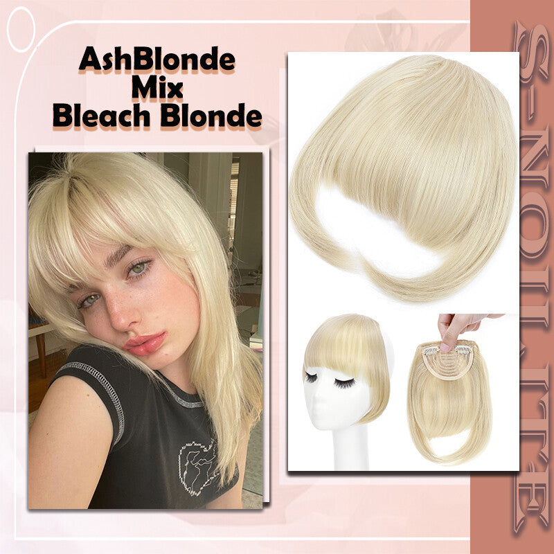 French Style Clip-In Bangs Hair Extensions - 11 Inches Natural Look