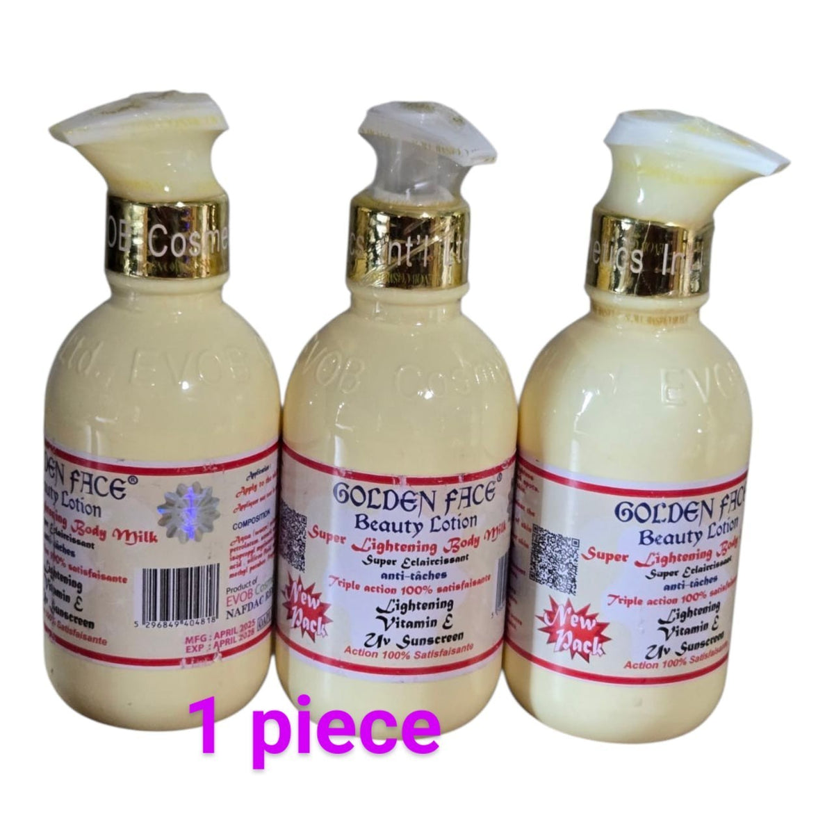 Golden Face Lightening Body Lotion with Vitamin E - 250ml