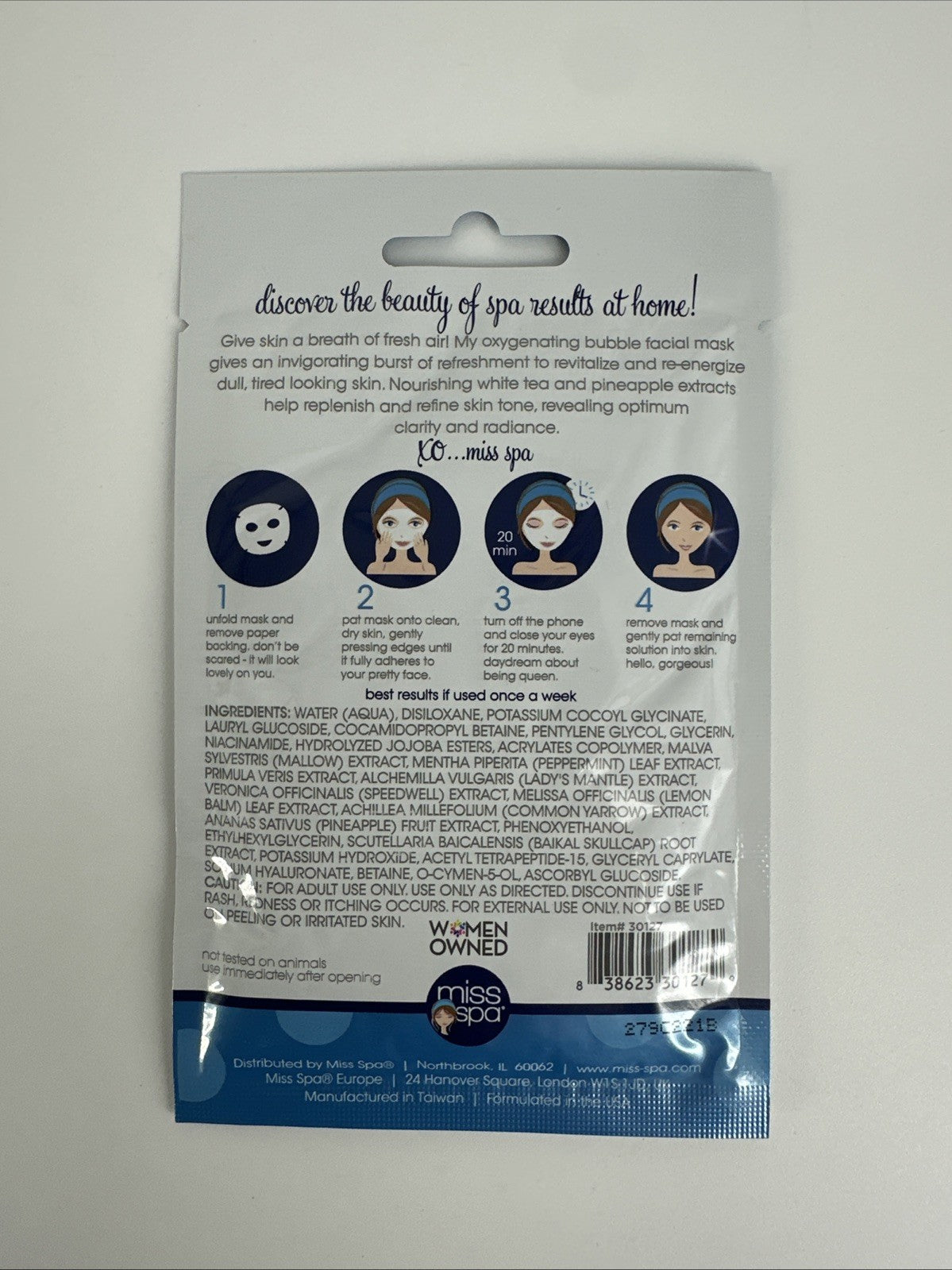 Oxygenating Bubble Mask Sheet, 5 Pack