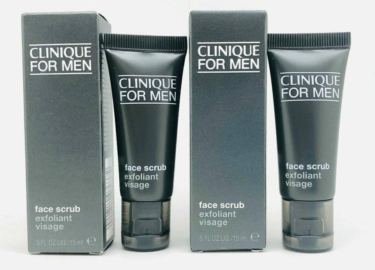 Clinique For Men Face Scrub Exfoliant Visage ~ 0.5oz/15 mL - (LOT OF