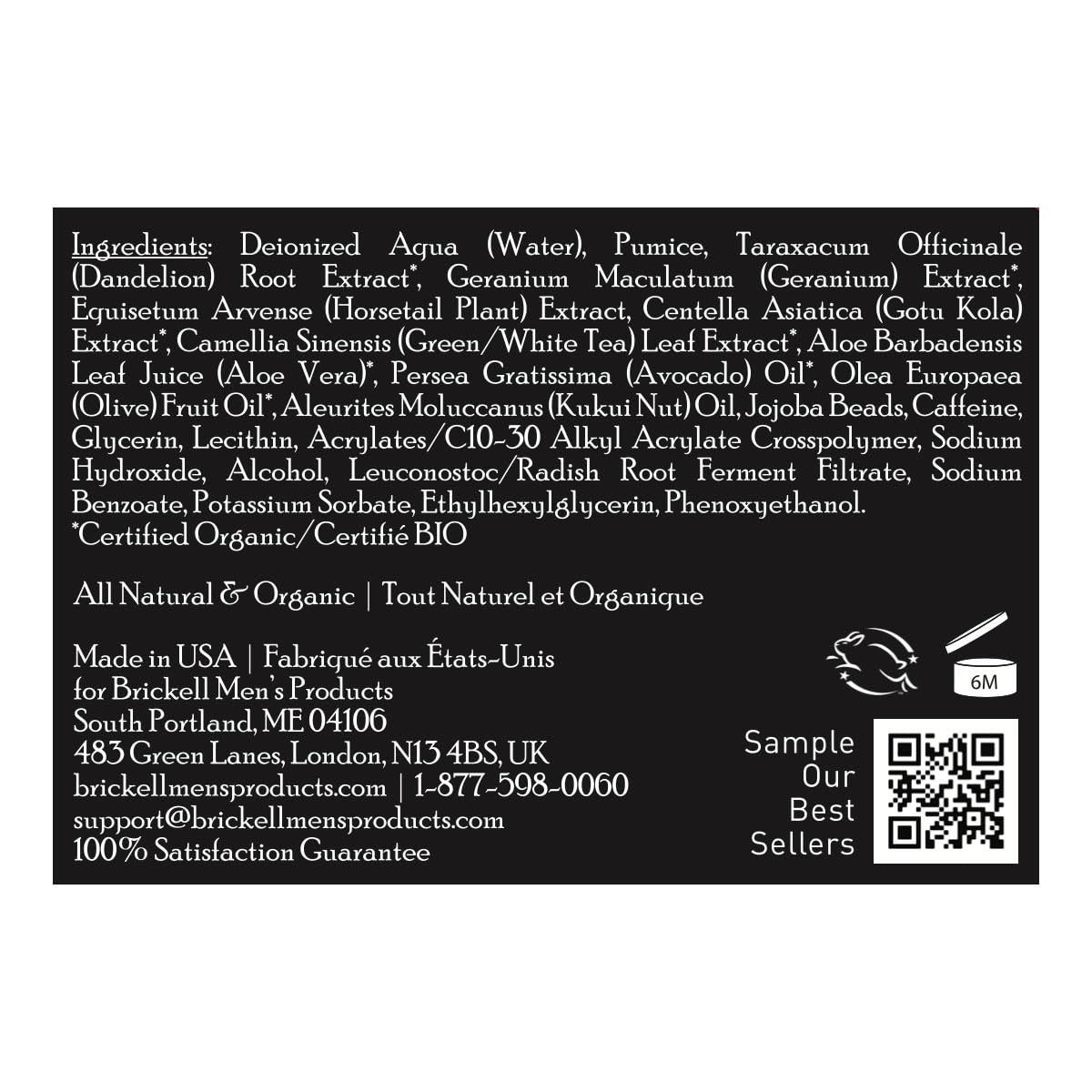 Men's Organic Face Scrub for Deep Exfoliation & Clear Skin - Natural & Gentle