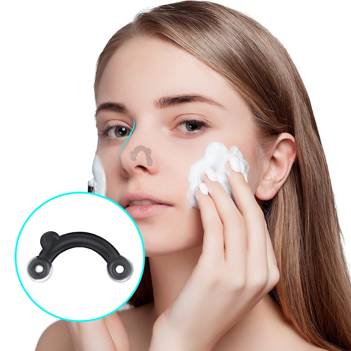 Nose Up Lifting Shaping Clips Set - 6 Reusable Silicone Beauty Tools