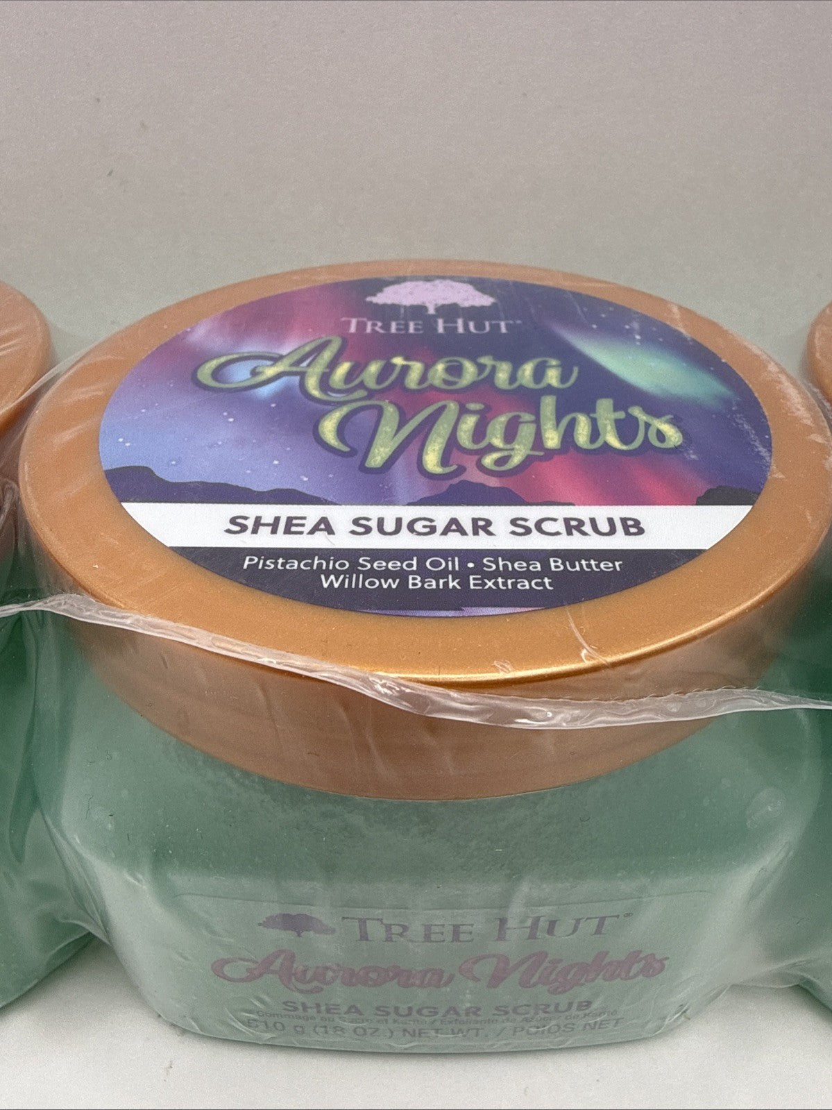 NEW SEALED Tree Hut shea sugar scrub 3 Pack Aurora NIGHTS Gift