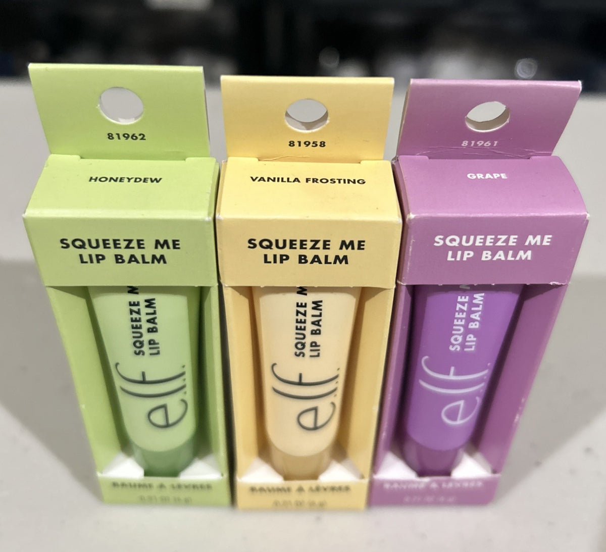 Lip Balm Set with Honeydew Vanilla Grape 3-Pack - Moisturizing Lip Care