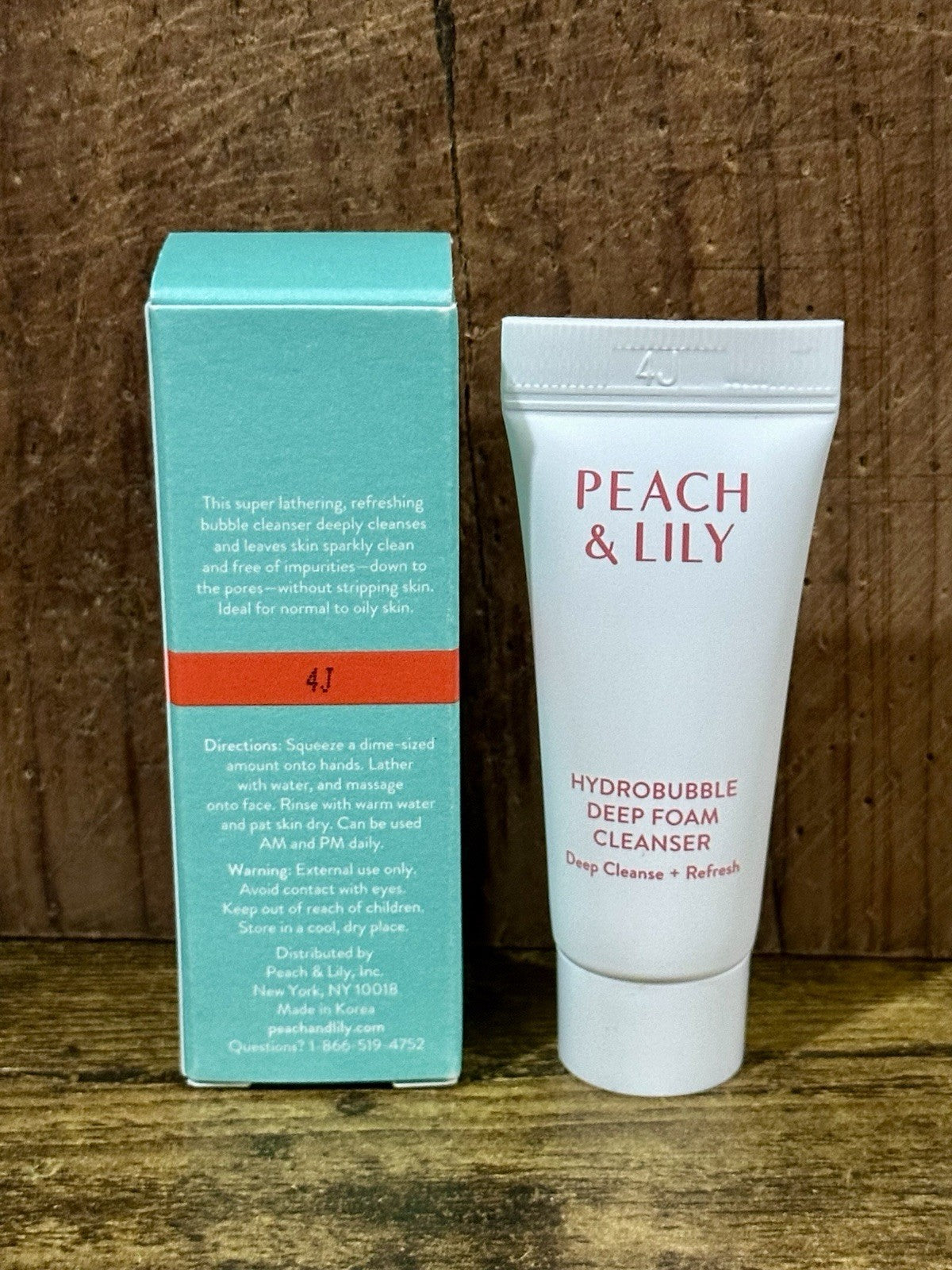Peach & Lily Hydrobubble Deep Foam Facial Cleanser Deluxe Sample 0.16 oz