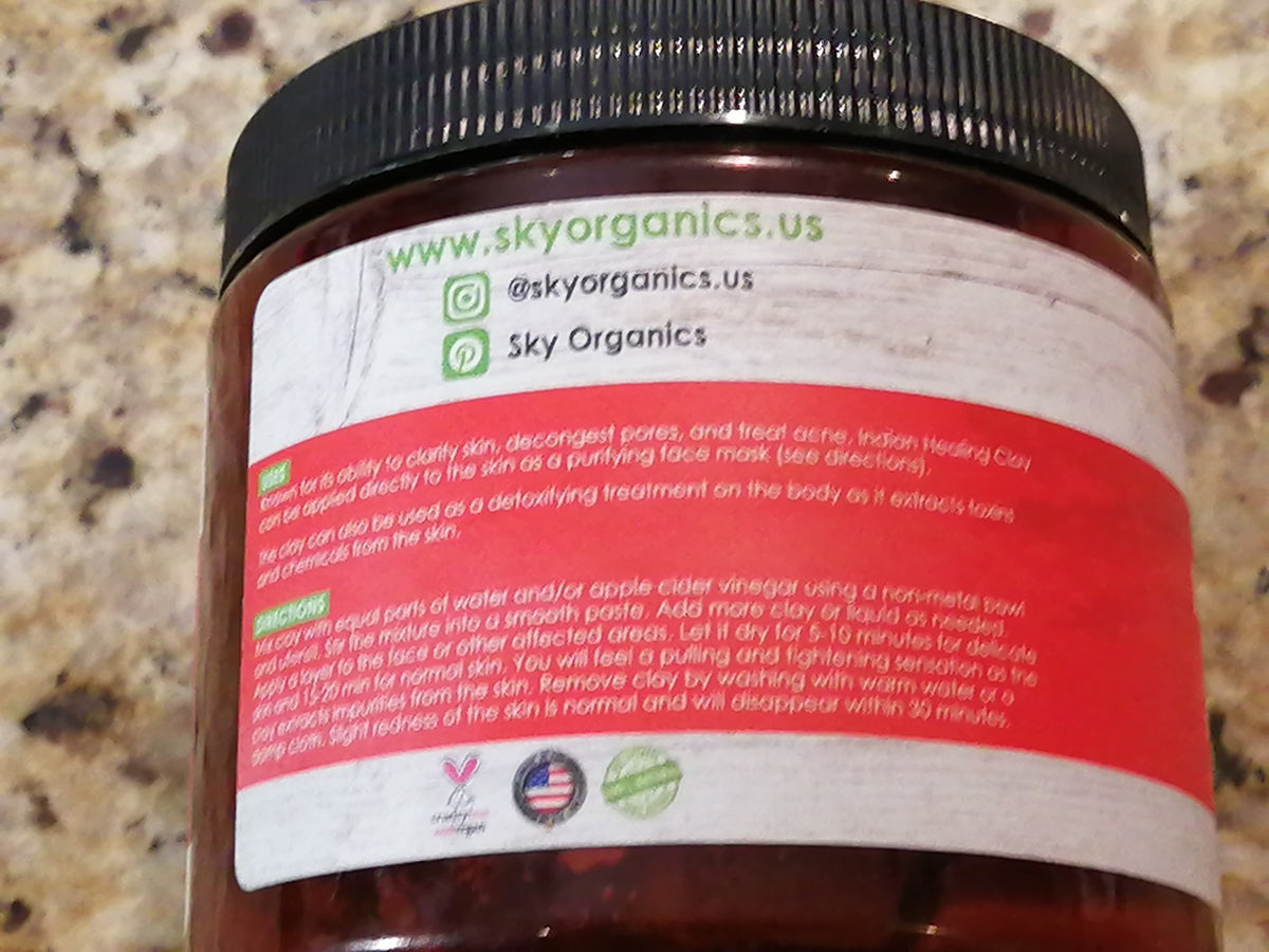 Bentonite Clay Mask 16 oz - Indian Healing Clay