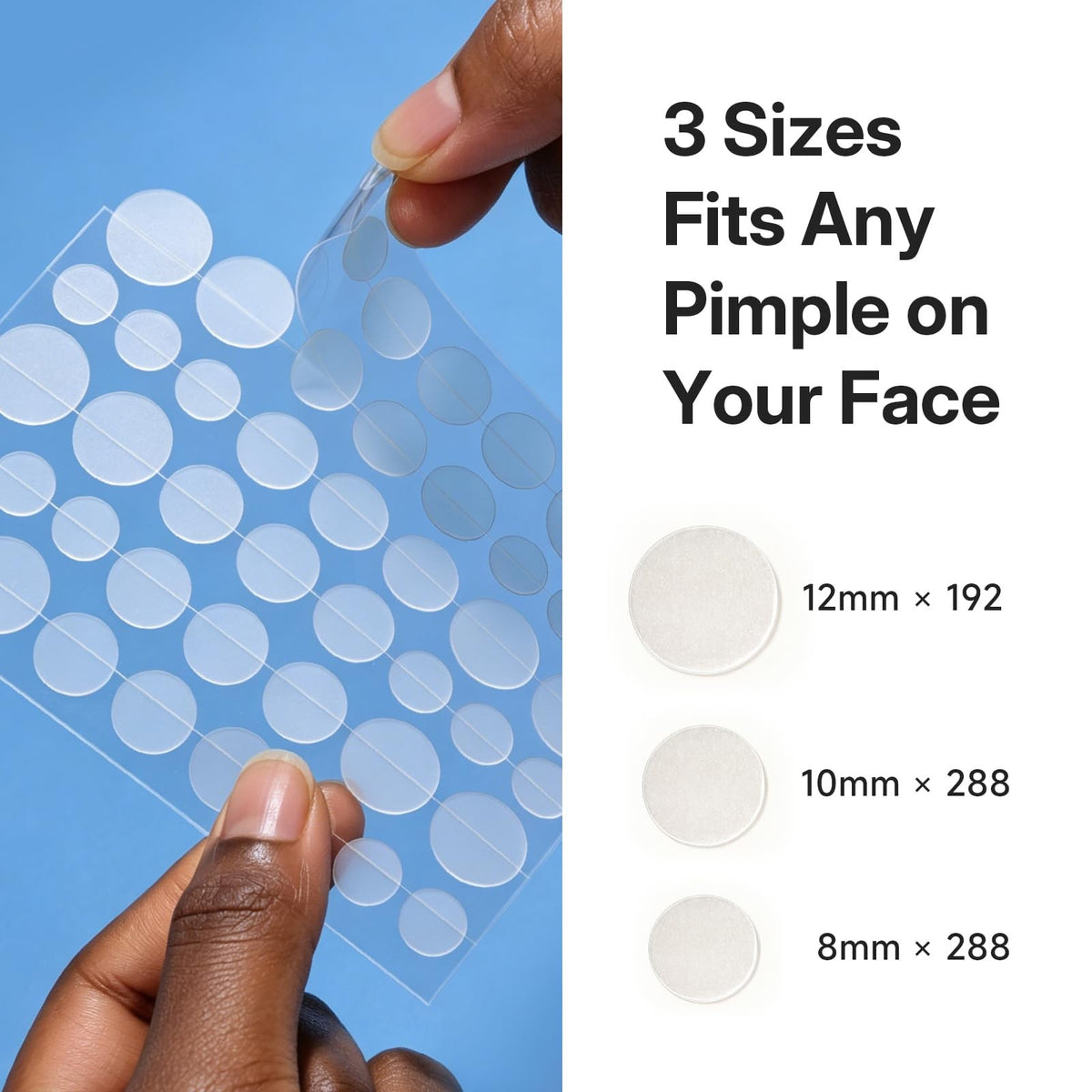 768 Count Hydrocolloid Acne Patches for Face - Clear, Teen Skincare