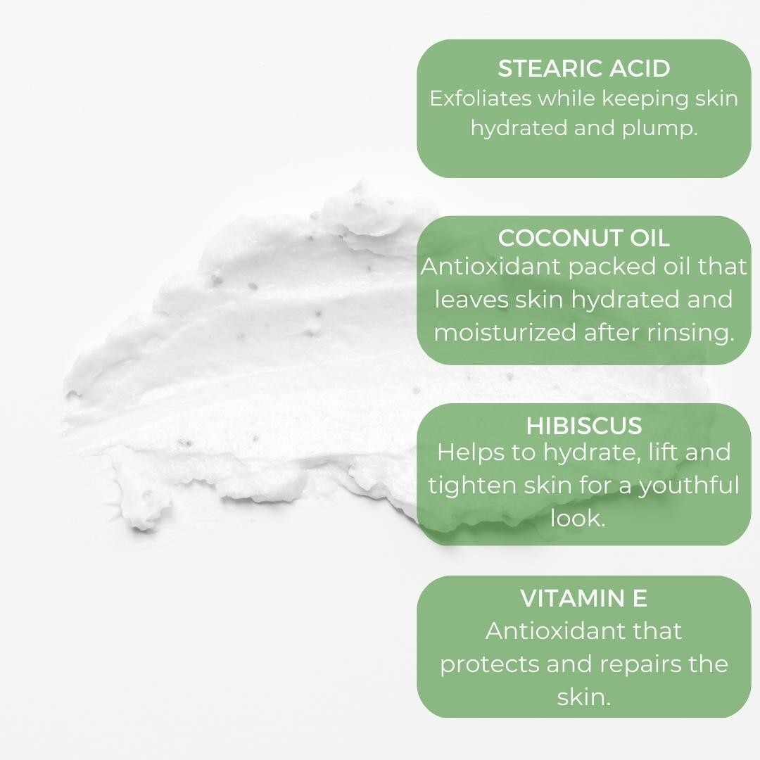 Amira Beauty Cucumber Facial Wash Scrub Skin Brightening Exfoliator