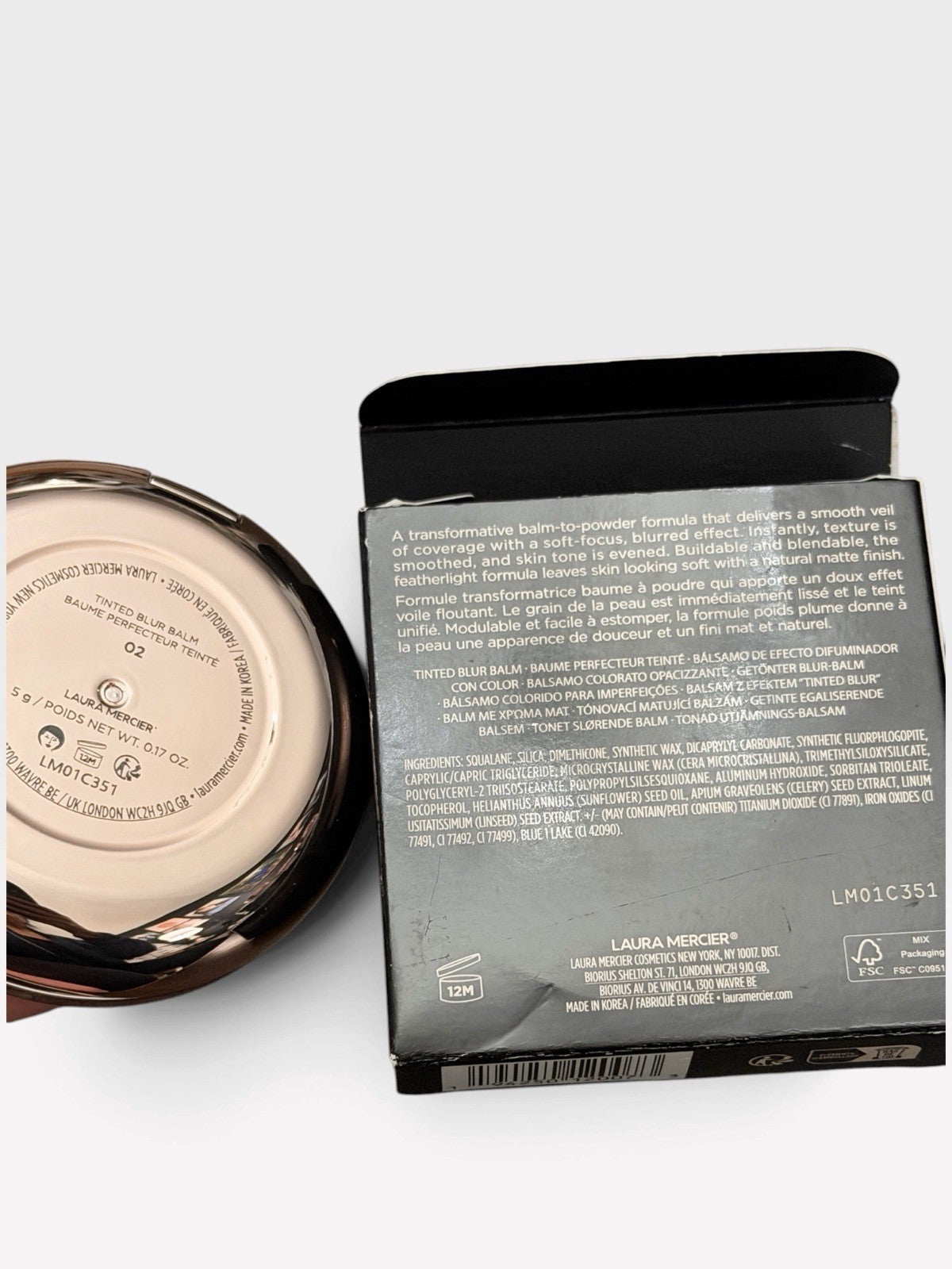 Tinted Blur Balm to Powder Matte Foundation with Peptides - Buildable 12 Hr Wear