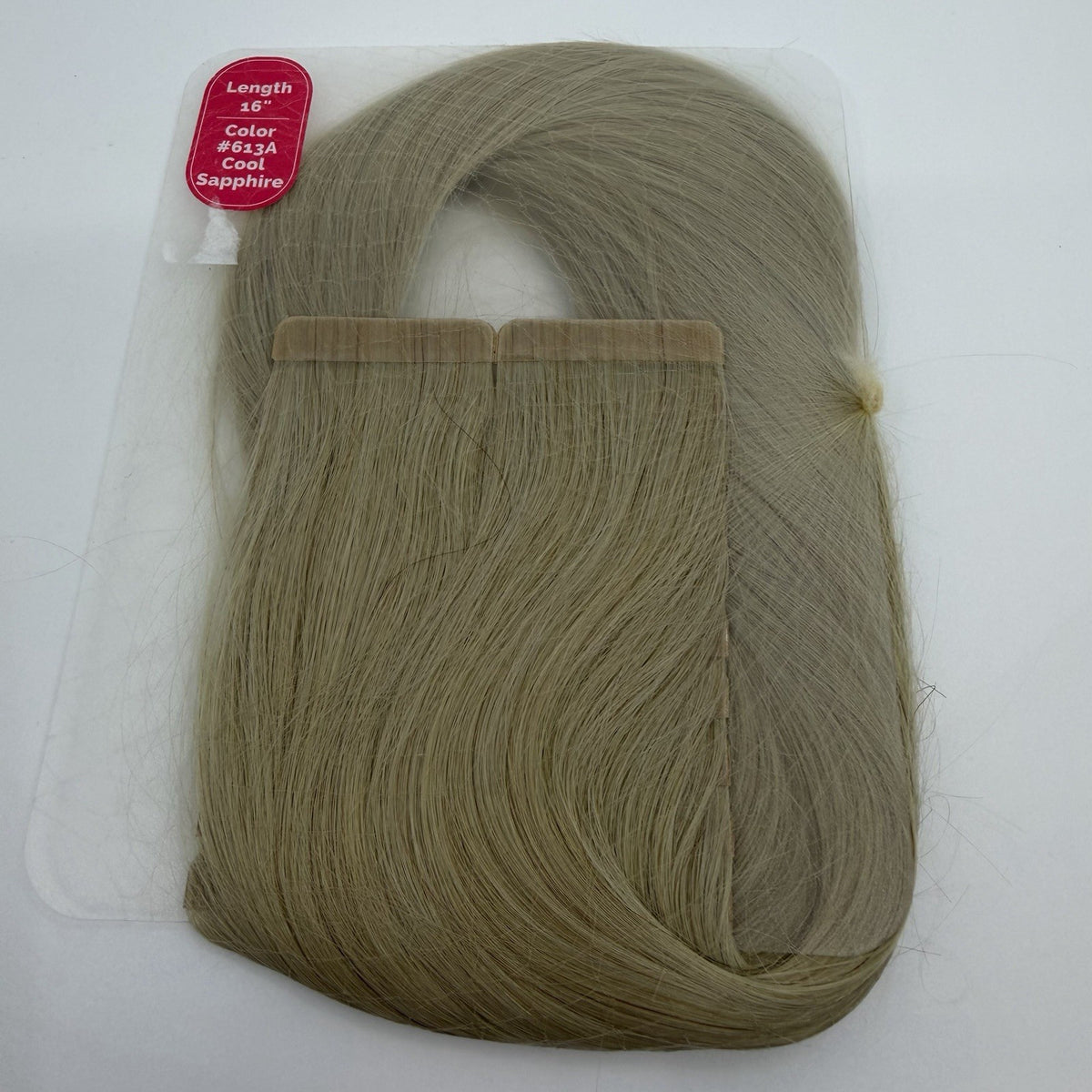 Tape-In Hair Extensions 16” Blonde #613A - 20 Pieces Virgin Remy European Human Hair