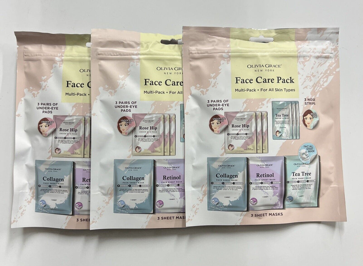Anti-Aging Face Mask & Eye Pads Set - 9 Piece