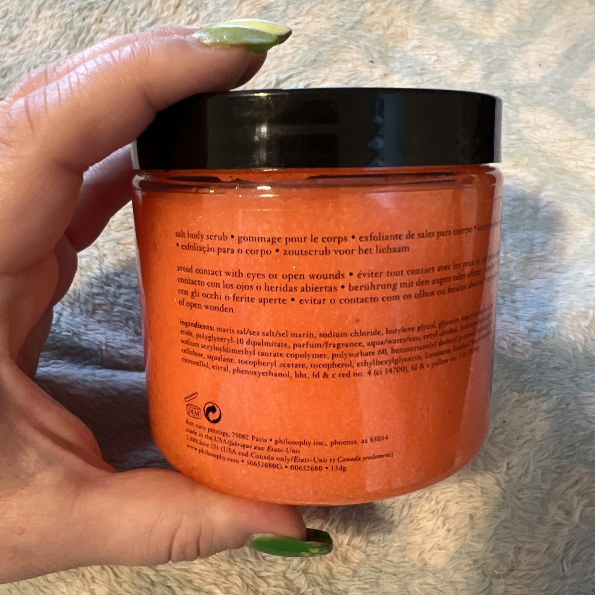Philosophy Candied CITRUS PEEL Salt Body Scrub 23oz New And Sealed